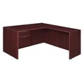 Regency Regency Legacy 71 x 59 in. L Desk with Single Pedestal Drawer Unit & 35 in. Return- Mahogany LLDSP7124MH